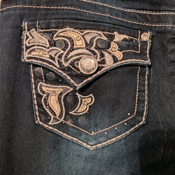 Earl Jeans Women's Dark Wash Skinny Jeans - Picture 4 of 7